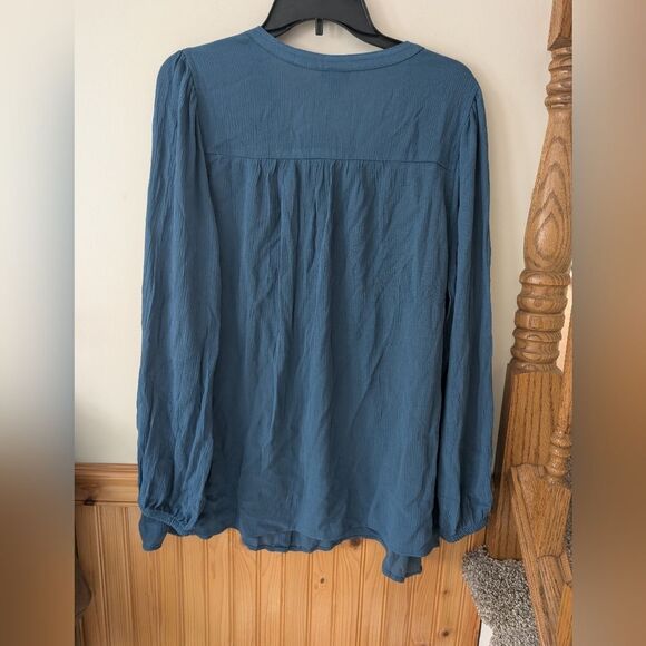 Torrid Crinkle Gauze Button Down Peasant Top Plus Size 2X (18/20) - Picture 9 of 9